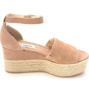 Steve Madden Tan Platform Sandals
